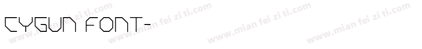 CYGUN font字体转换
